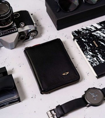 Veľká pánska kožená peňaženka na zips - Peterson