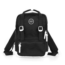 Čierny, priestranný dámsky batoh s vonkajším vreckom - Himawari