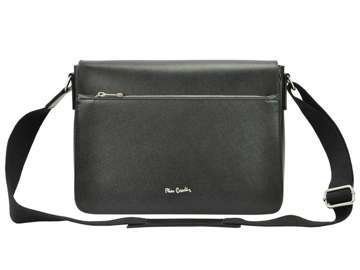 Pierre Cardin FRZ 1638 FRENZY pánska aktovka z pravej kože čierna A4