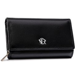 Čierna kožená dámska peňaženka so systémom RFID - Rovicky