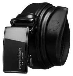 Pánsky široký kožený opasok s automatickou prackou - Peterson