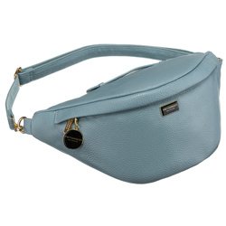 Módna športová modrá dámska ľadvinka cez bedrá, rameno alebo cez rameno z ekokože Peterson