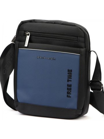 Pánska taška cez rameno Pierre Cardin 2051 ALAN09 black/blue