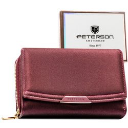 Dámska peňaženka z ekologickej kože vo fialovej farbe s RFID - Peterson