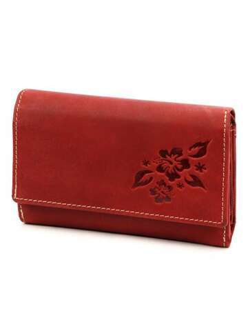 Dámska peňaženka Gregorio BLOMST GM011 Red Leather Medium Horizontal