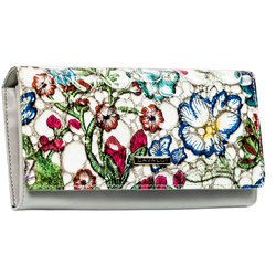Viacfarebná dámska peňaženka s kvetmi z prírodnej a ekologickej kože - 4U Cavaldi