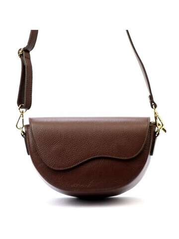 Dámska kožená kabelka Luka 20-063 DOLLARO tmavohnedá