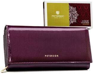 Priestranná dámska kožená peňaženka so systémom RFID - Peterson