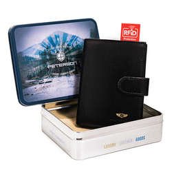 Kožená peňaženka na karty so systémom RFID Protect - Peterson