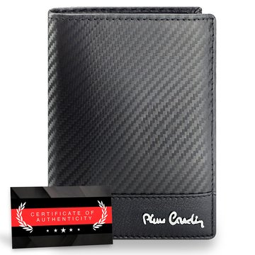 Pierre Cardin Vertikálna peňaženka RFID z prírodnej kože Certifikát