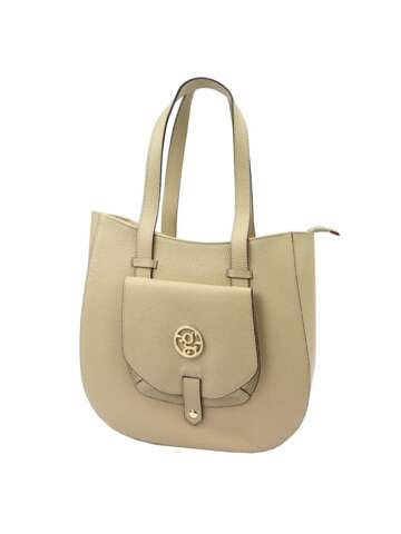 Dámska kožená kabelka Gregorio 1729 DOLLARO Shoulder Shopper Dark Beige