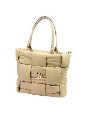 Dámska ekologická taška cez rameno A4 béžová Gregorio SI1191 prešívaná elegantná