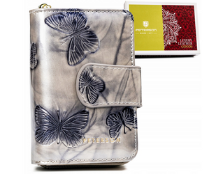 Dámska peňaženka vertikálnej orientácie z prírodnej kože - Peterson