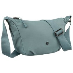 Modrá polyesterová dámska kabelka s vreckom na zips - Peterson