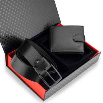 Pánska kožená peňaženka STEVENS Ochrana RFID Black PREMIUM darček Vianoce, pod vianočný stromček