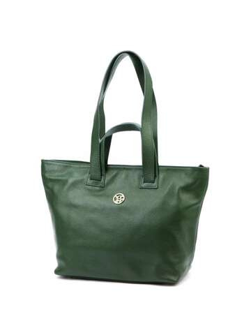 Gregorio Dámska kožená kabelka A4 1745 DOLLARO Shopper Dark Green