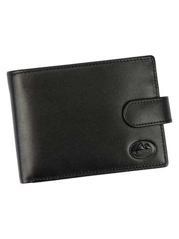 Pánska kožená peňaženka EL FORREST 806-67 RFID Black Elegant with Anti-theft Security