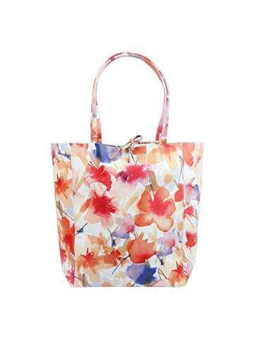 Červený kožený shopper PATRIZIA 419-013-03 FL z prírodnej kože