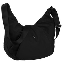 Čierna polyesterová dámska kabelka so zapínaním na zips - Peterson