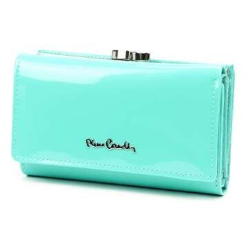 Pierre Cardin Dámska peňaženka 07 SHINY 108 kožená tyrkysová