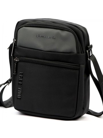 Pierre Cardin 2061 ALAN09 pánske čierne športové vrece na rameno