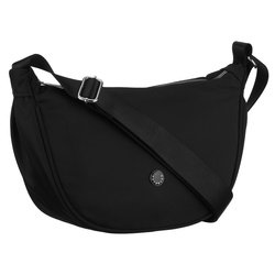 Čierna polyesterová dámska poštová taška, jednokomorová s vonkajším vreckom - Peterson