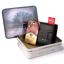 Malá pánska peňaženka z pravej kože - Peterson