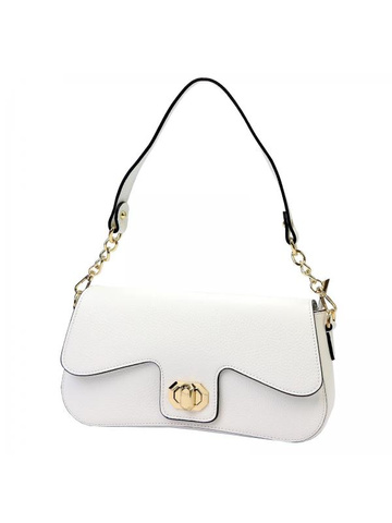 Dámska kožená kabelka White Luka 24-063 Dollar Small Shoulder Crossbody