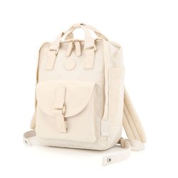 Mestský vodotesný batoh krémovej farby so zapínaním na zips a zavesený na nastaviteľných popruhoch - Himawari