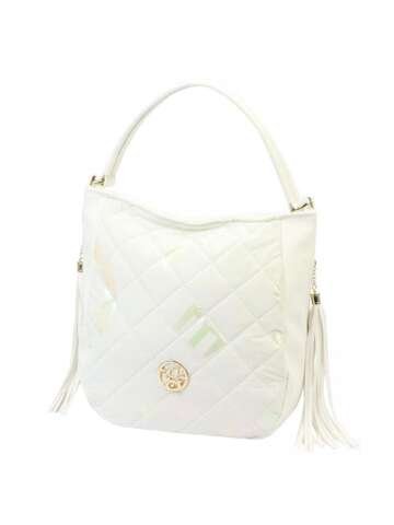 Dámska ekologická biela kabelka Gregorio SK181 LIT HOLO cez rameno/crossbody