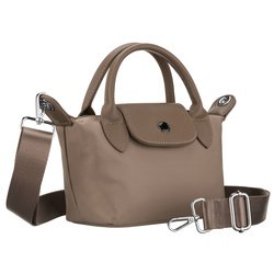 Dámska poštová taška z béžového polyesteru, jednokomorová a uzatvárateľná na magnet - Peterson