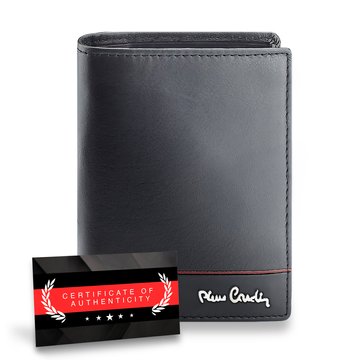 Pierre Cardin Vertikálna peňaženka RFID z prírodnej kože Certifikát