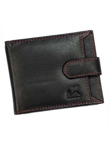 Pánska kožená peňaženka Money Kepper CC 6001B Black and Red Classic