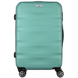 Mätový, stredný kufor z plastu ABS+ s teleskopickou rukoväťou - Peterson