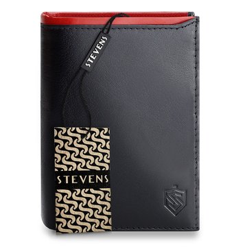 Pánska kožená peňaženka s rozťahovacím panelom STEVENS PREMIUM RFID Black