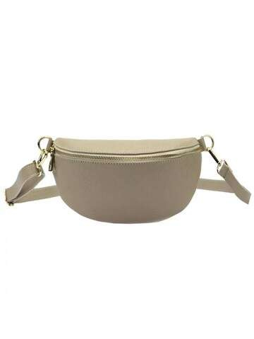 Dámska kožená kabelka PATRIZIA 417-003 GOLD in Dark Beige Crossbody