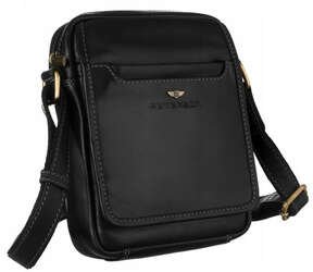 Pánska kožená taška cez rameno postbag - Peterson