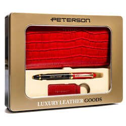 Dámska darčeková súprava s peňaženkou z Croco - Peterson