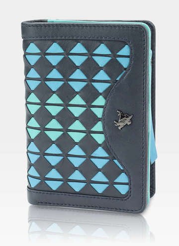 Visconti Dámska Peňaženka z Pravé Kože Multikolor BR-75 Modrá