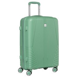 Veľký cestovný kufor v zelenej farbe s vodotesným plášťom - Peterson