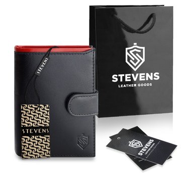 STEVENS Pánska kožená peňaženka s RFID ochranou hnedá PREMIUM ako vianočný darček pod vianočný stromček