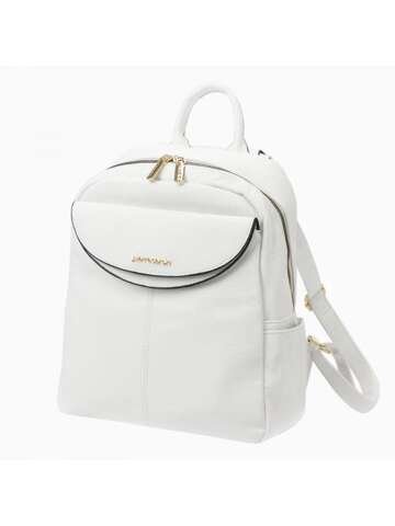 Dámsky elegantný biely ekologický batoh Pierre Cardin GN36 90371 s popruhmi