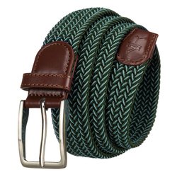 Zelený opasok s tradičnou sponou v striebornej farbe - Rovicky