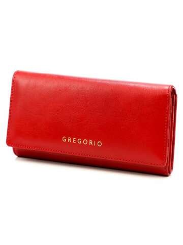 Dámska kožená peňaženka červená Gregorio IT-102 z RFID STOP