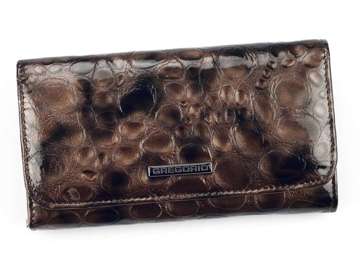 Ash Dámska peňaženka Gregorio FZ-110 Prírodná koža Horizontálna s ochranou RFID