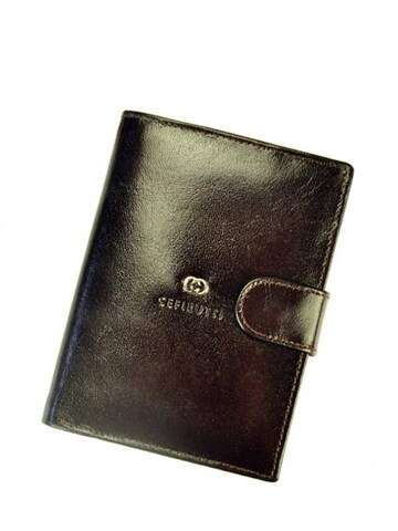 Cefirutti Pánska peňaženka z prírodnej kože Tmavo hnedá elegantná 7680278-5