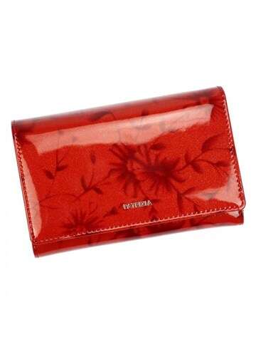 Červená dámska peňaženka PATRIZIA FL-112 RFID z pravej kože