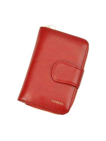 Červená dámska peňaženka PATRIZIA IT-115 RFID z prírodnej kože s bezpečnostnou ochranou RFID