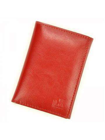 Červené puzdro na karty z pravej kože Money Kepper R7001