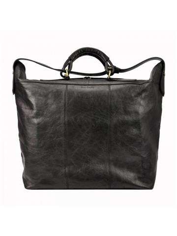 Cestovná taška Pierre Cardin TB-01 Natural Leather Black Large